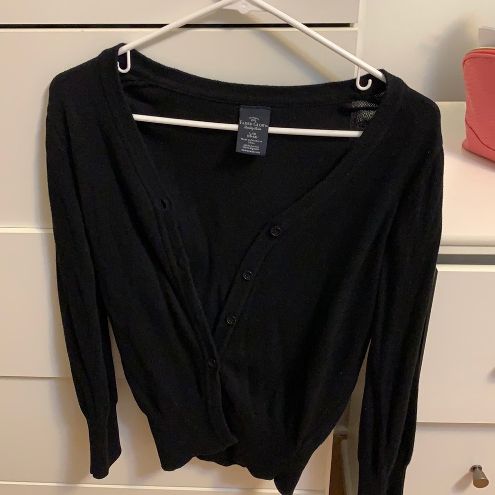 Oversized black sweater